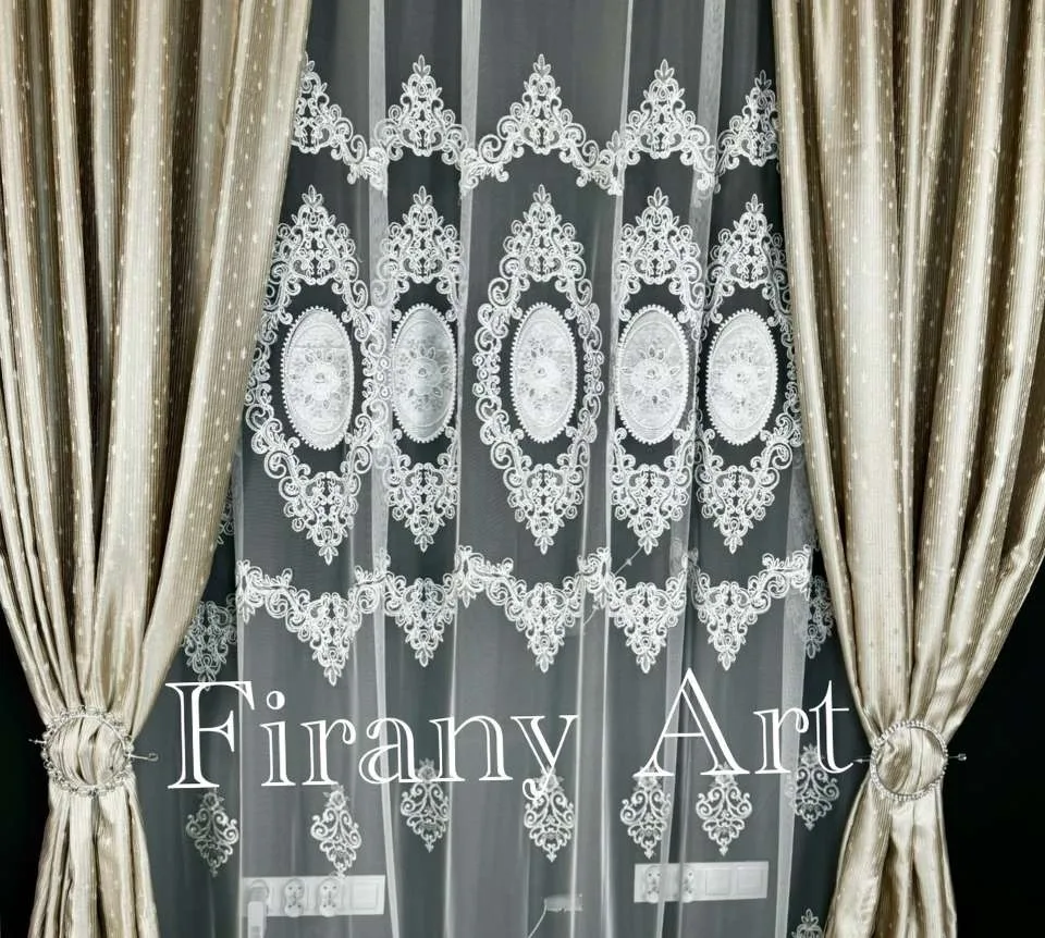 Eleganckie firany bez prasowania - Firany tureckie odporne na gniecenie