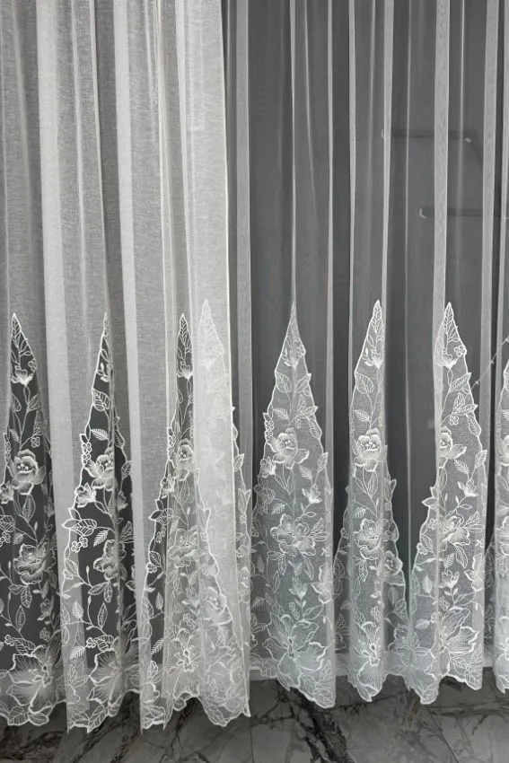 Firana mleczna biel Harmony - S29 - obrazek 3