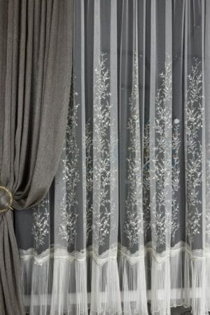 Firana ecru Royal Shine