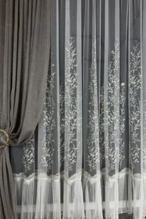 Firana ecru Royal Shine