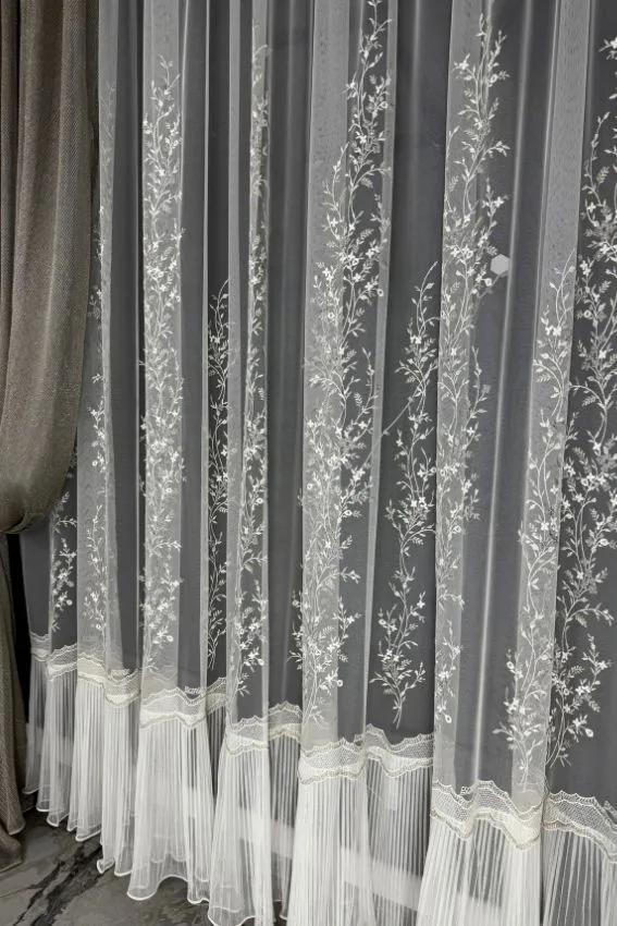 Firana ecru Royal Shine