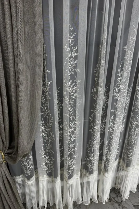 Firana ecru Royal Shine