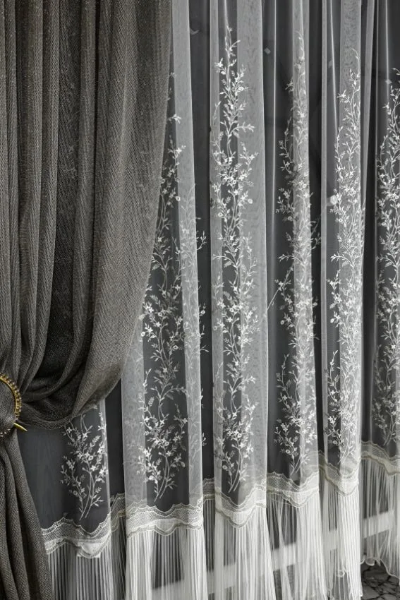 Firana ecru Royal Shine