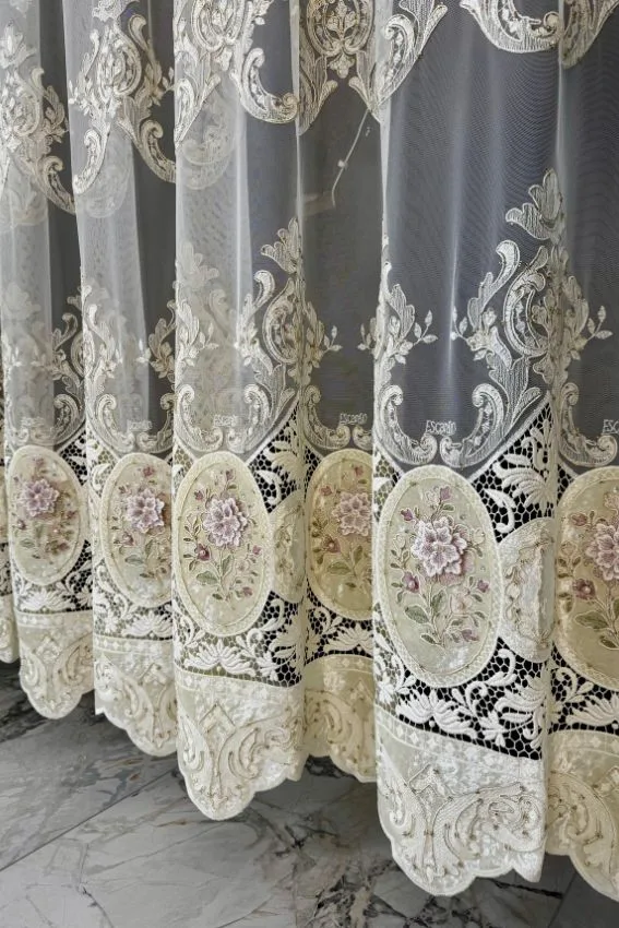 Firana ecru Lustro Romantyzmu