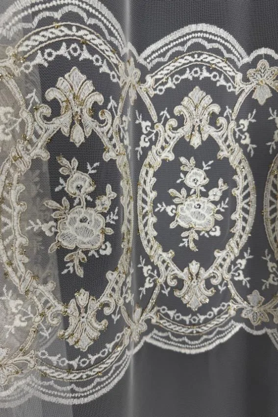 Firana ecru królewska finezja