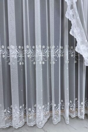 Firana biała Dual Bloom