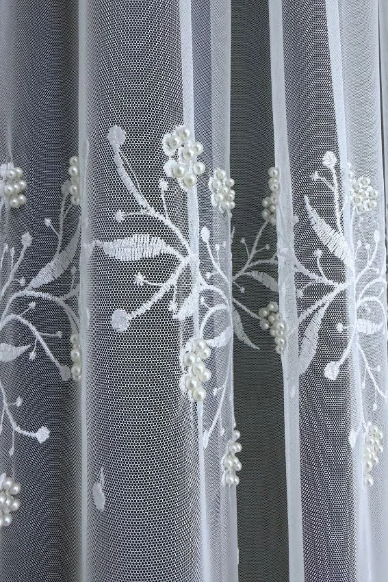 Firana biała Dual Bloom