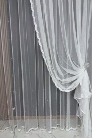 Firana biała Pearl Mist