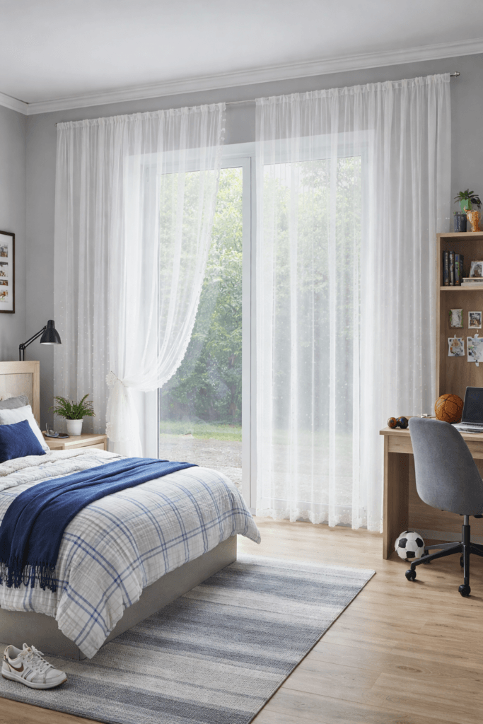 Firana biała Pearl Mist