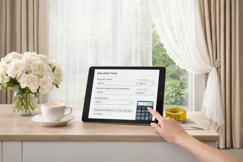 kalkulator idealne zasłony i firany