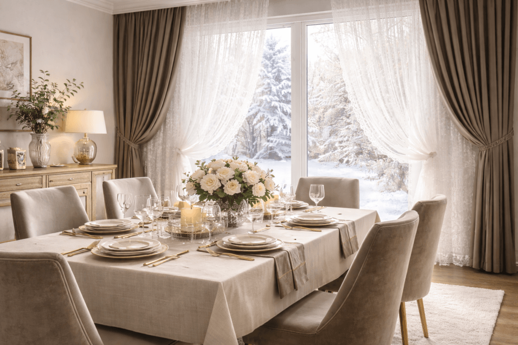 Jak doświetlić mieszkanie zimą firanami