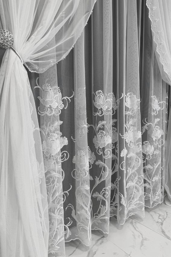 Firana Crystal Bloom Elegance