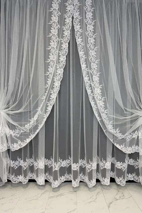 Firana Floral Elegance Soft Line