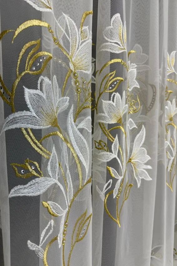 Firana Golden Floral Elegance