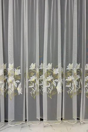 Firana Golden Floral Elegance