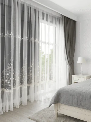 Romantyczne firany ze spódniczką Romantyczne firany ze spódniczką